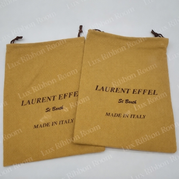 Laurent Effel Other - LAURENT EFFEL St Barth Dust Bags Set 2 Made in Italy Drawstring 8x7